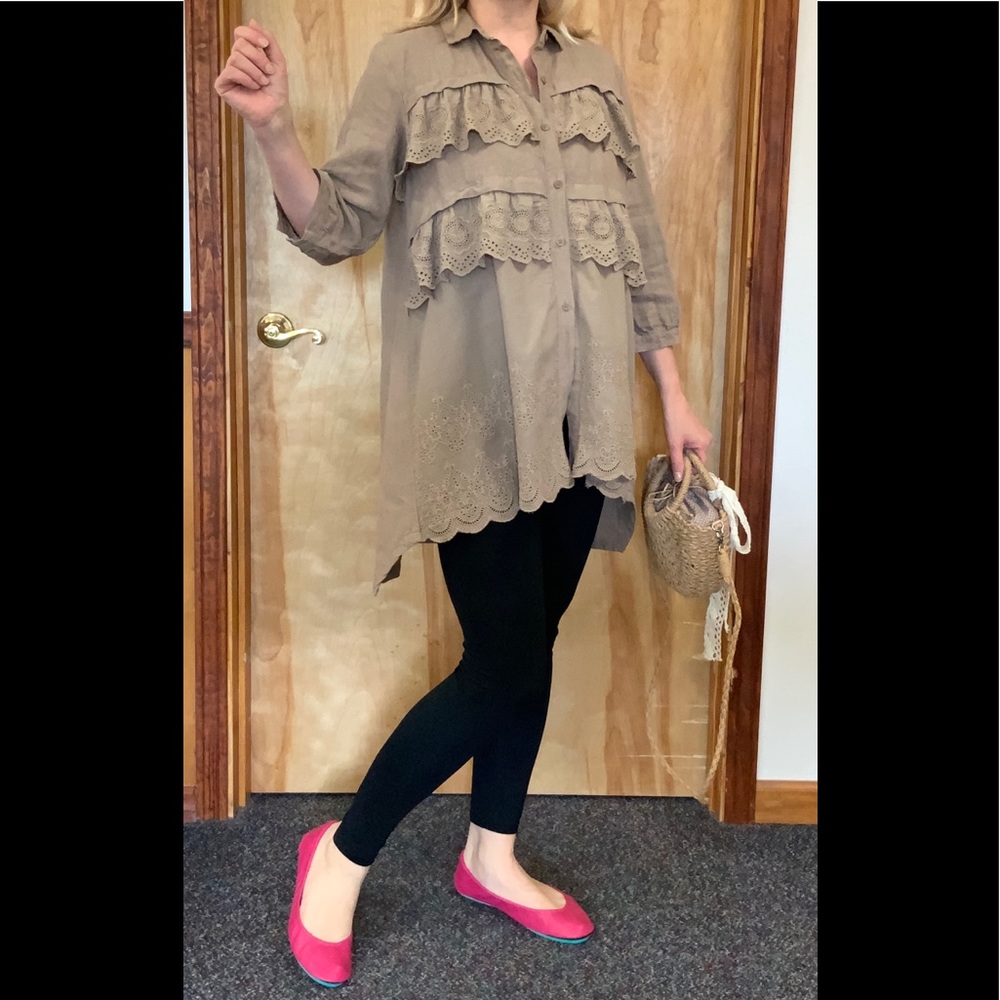 Linen blend Tunic. - Picture 8 of 11